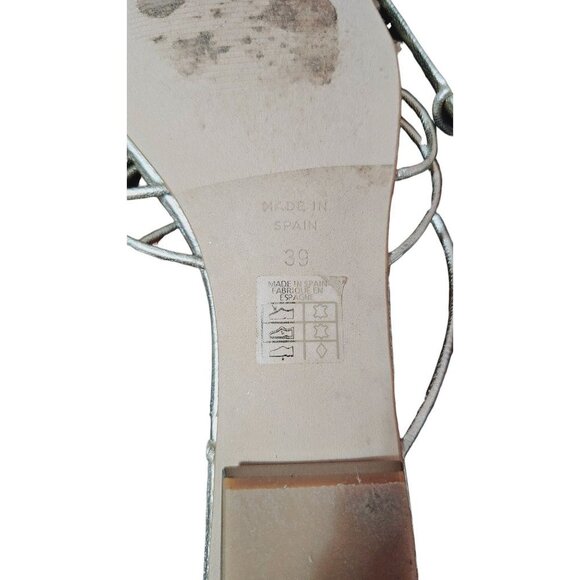Elegant Silver Women's Sandals - Picture 7 of 10